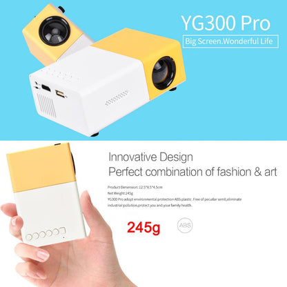 "Mini Projector – 1080P Full HD Support, Portable LED Projector, 4K Video Playback, Multiple Connectivity Options "